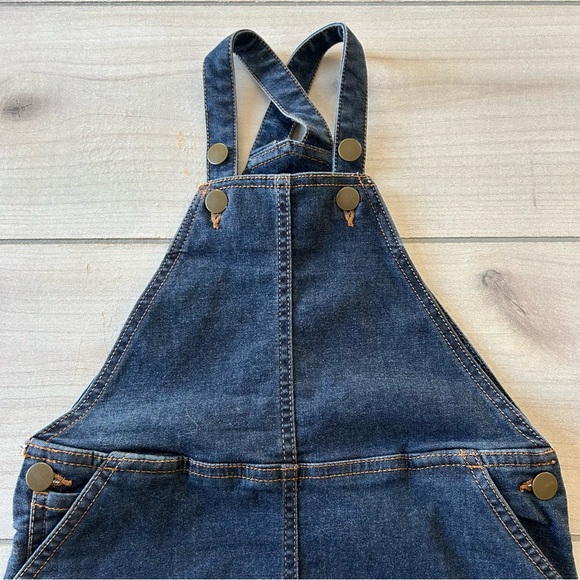 Hanna Andersson Blue Denim Kids Overall Dress - Picture 2 of 4